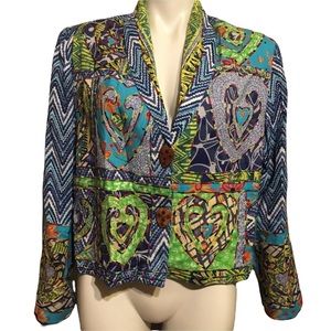 Vintage Sandy Sparkman colorful blazer.